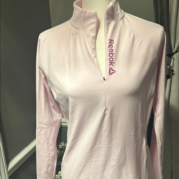 Reebok Women's Light Pink Long Sleeve Tee - Picture 1 of 8